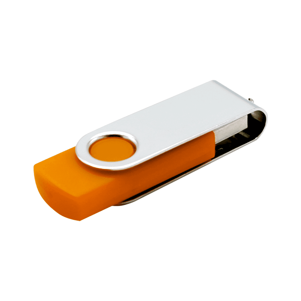 USB Flash 2.0 16 Gb VDF-008, пластик, метал, оранжевый  