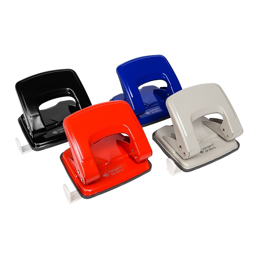 Дырокол Kangaro "DP-600G", 22 листа, темно-синий - 2