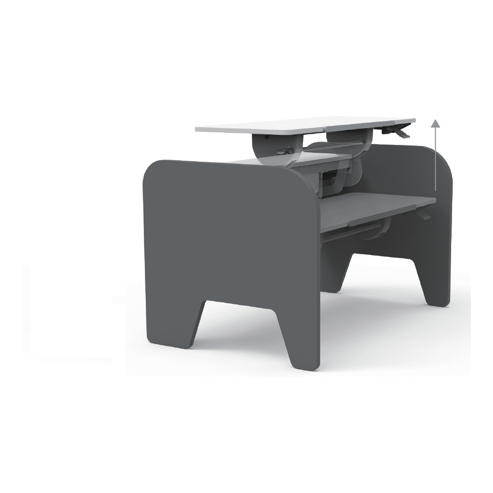 Стол Comf-Pro Elephant Desk UR-3, 1155х700х(340-815) мм, белый, серый - 6