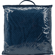 Плед "Фолд", полиэстер., темно-синий