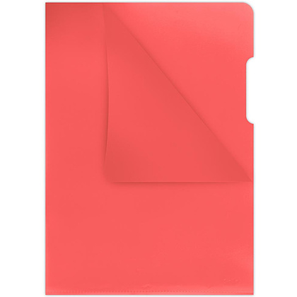 Папка-уголок "Donau", A4, прозрачный красный