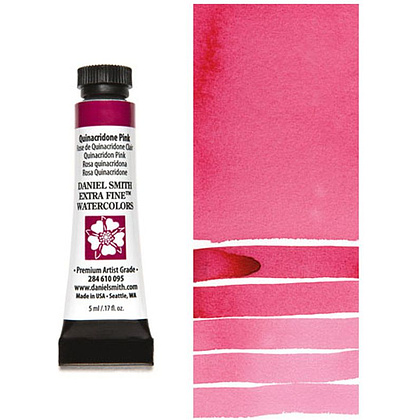 Краски акварельные "Daniel Smith", хинакридон розовый, 5 мл, туба