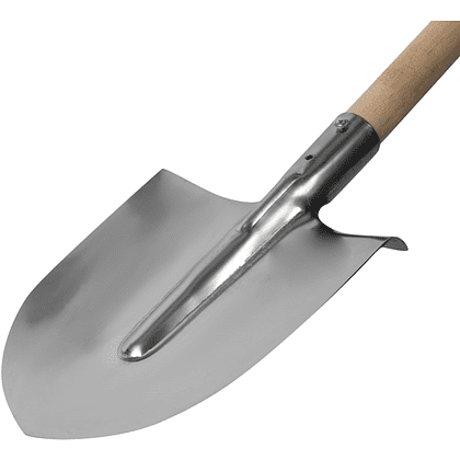 Лопата штыковая, 22x28 см, с черенком	