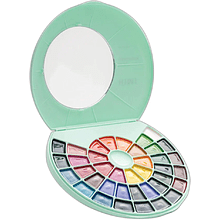 Краски акварельные "Himi", набор, 38 цветов, зелёный футляр