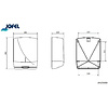 Диспенсер для листовых полотенец Jofel, металл, стальной - 2