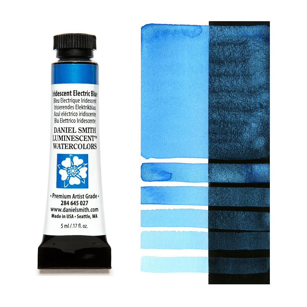 Краски акварельные "Daniel Smith", электрический голубой иридисцентный, 5 мл, туба