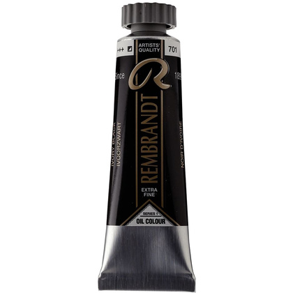 Краски масляные "Rembrandt", 701 черный жженая кость, 15 мл, туба