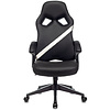 Кресло игровое "Zombie DRIVER", экокожа, пластик, черный, белый - 11