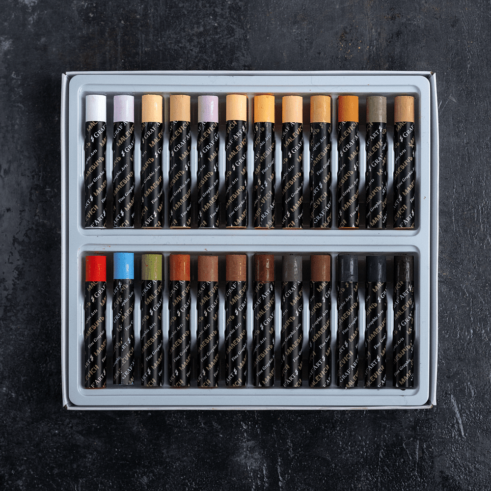 Набор масляной пастели "Малевичъ", профессиональная, портрет, 24 цвета - 3