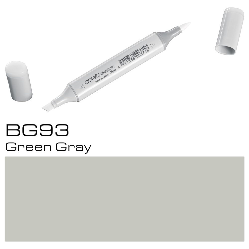 Маркер перманентный "Copic Sketch", BG-93 зелено-серый