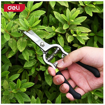 Ножницы садовые Deli GS EDL580123, 200 мм., черный, зеленый - 2