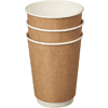 Стакан картонный 300 мл, 25 шт, 2 слоя, крафт ECO - 2