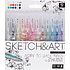 Набор ручек акриловых "Sketch&Art", 1 мм, 12 шт, ассорти