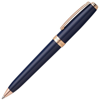 Ручка шариковая автоматическая "Sheaffer Prelude", 0.7 мм, кобальтово-синий, розовое золото, стерж. черный - 2