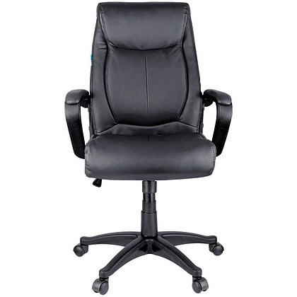 Кресло для руководителя Helmi "HL-E02 Income", экокожа, пластик, черный - 2