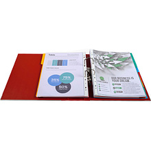 Папка-регистратор "Exacompta", A4, 80 мм, ПВХ, бордовый