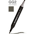 Маркер перманентный двусторонний "Sketchmarker Brush", GG2 серо-зеленый 2
