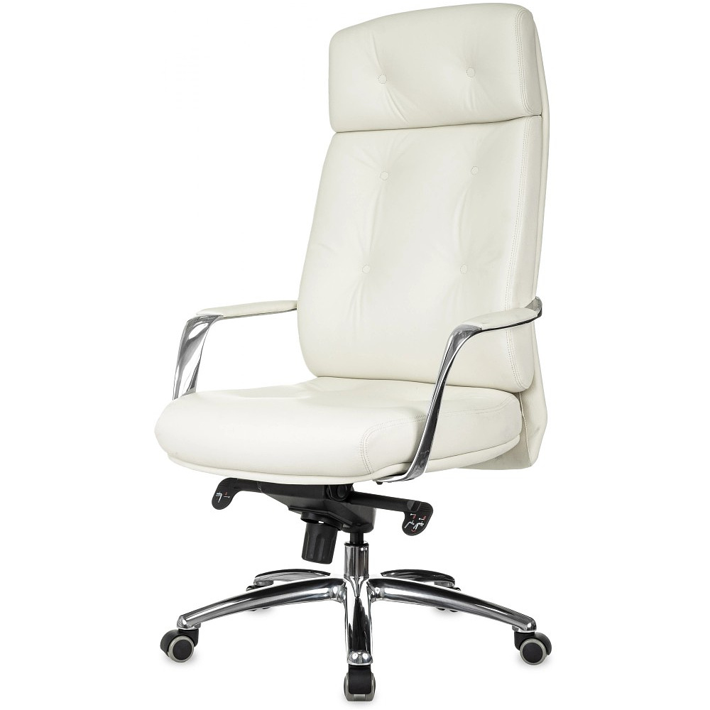 Кресло для руководителя Бюрократ DAO, кожа, белый - 3
