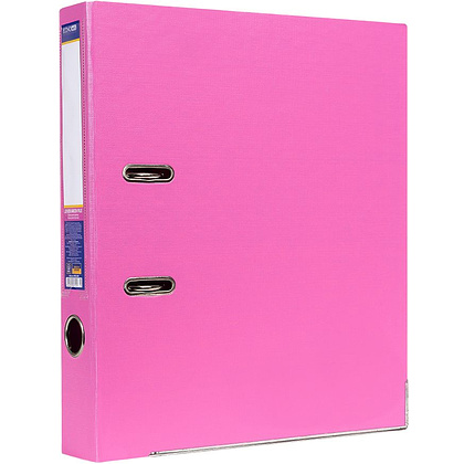 Папка-регистратор "Economix", A4, 50 мм, ПВХ, розовый
