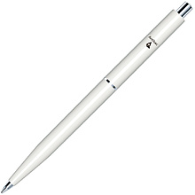 Ручка шариковая автоматическая "Senator Point Polished Antibac", 1.0 мм, белый, стерж. синий
