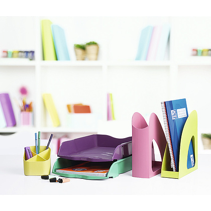 Модуль для бумаг горизонтальный "Re-Loop", розовый - 5