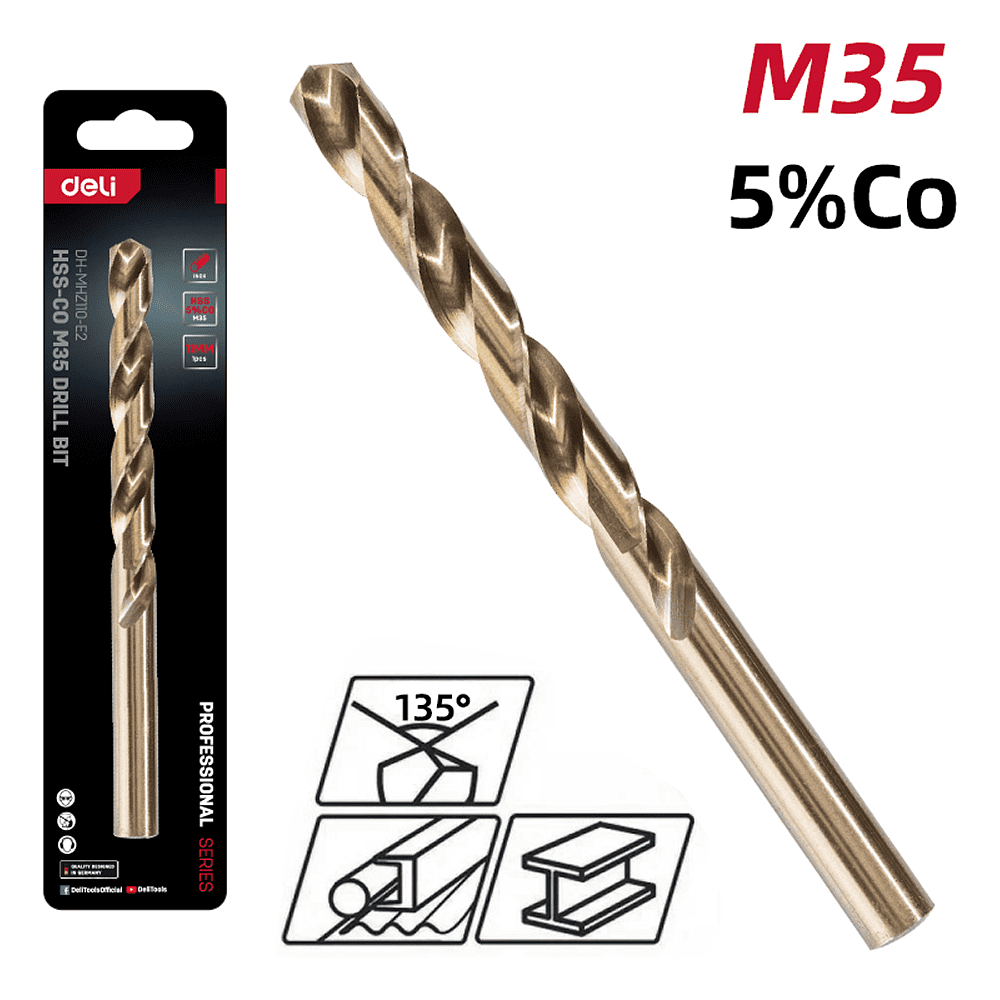 Сверло по металлу Deli RS EDH-MHZ110-E2, 11.0 мм, DIN 338, HSCo 5% - 2