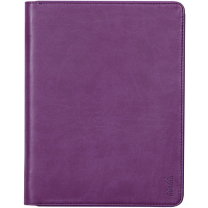 Папка деловая "Rhodiarama", 19,5x25,5 см, на молнии, фиолетовый