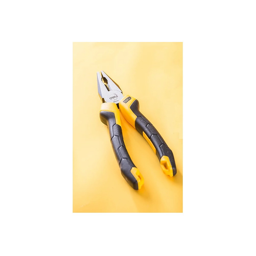 Плоскогубцы Deli YS EDL2007Z, 180 мм., желтый, черный - 2