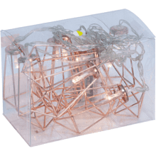 Гирлянда электрическая LED "Нить" с насадками "Кристалл", 2,5 м, тепло-белый