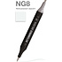 Маркер перманентный двусторонний "Sketchmarker Brush", NG8 нейтральный серый 8