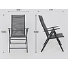 Кресло садовое AksHome CATANIA, ткань, серый, черный - 17