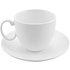 Чашка с блюдцем "Романтика", фарфор, 210 мл, белый