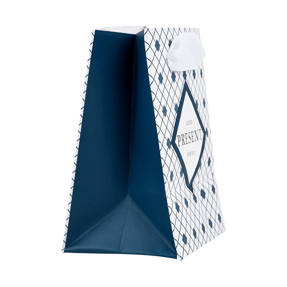 Пакет бумажный подарочный "Мужской", 9х12х6,5 см, ламинированный - 3