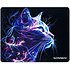 Коврик для мыши "Neon Cat", 250х200х2 мм, ткань, черный