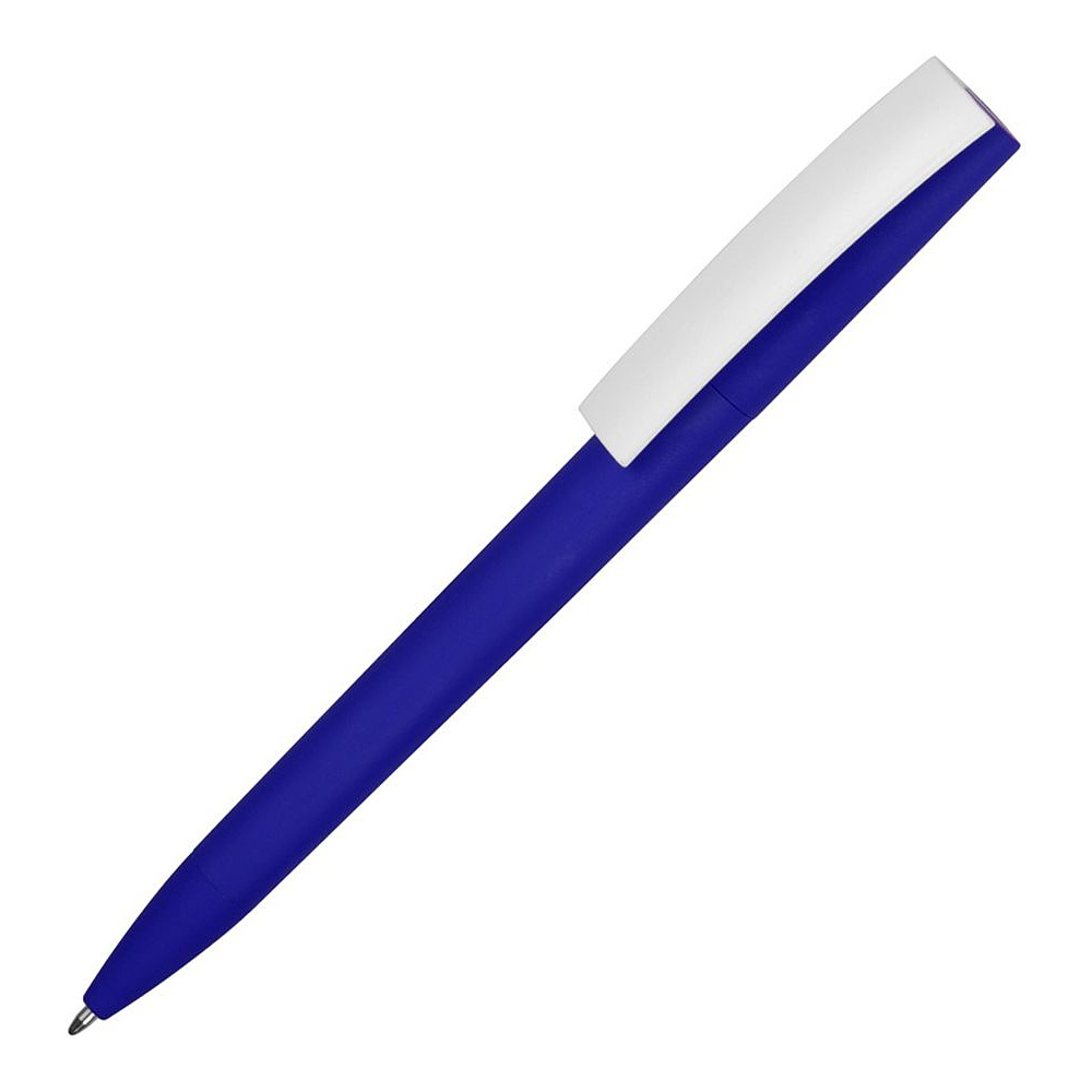 Ручка шариковая автоматическая "Zorro", 0.7 мм, синий, белый, стерж. синий