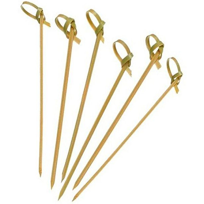 Пика узелок, 12 см, 100 шт/упак, бамбук