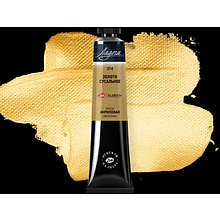 Краски акриловые "Ладога", 974 металлик золото сусальное, 46 мл., туба