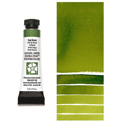Краски акварельные "Daniel Smith", зеленый травяной, 5 мл, туба