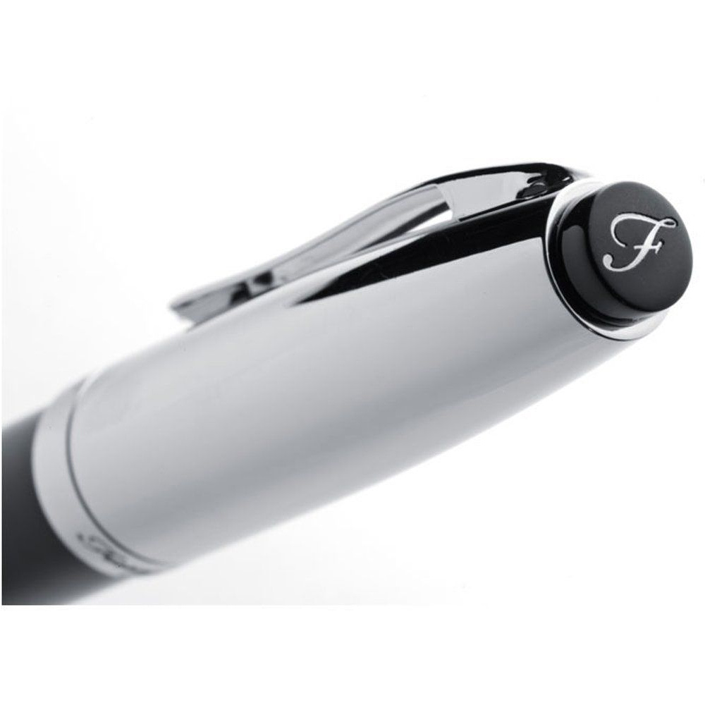 Набор "Ferraghini F19303" ручка шариковая автоматическая и роллер, черный, серебристый - 3