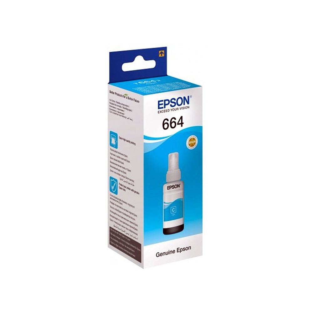  Контейнер с чернилами Epson "T6642", 70 мл, голубой