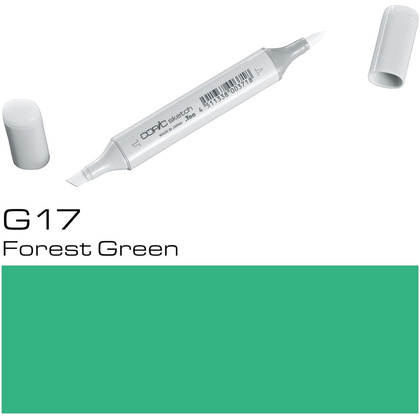 Маркер перманентный "Copic Sketch", G-17 лесной зеленый