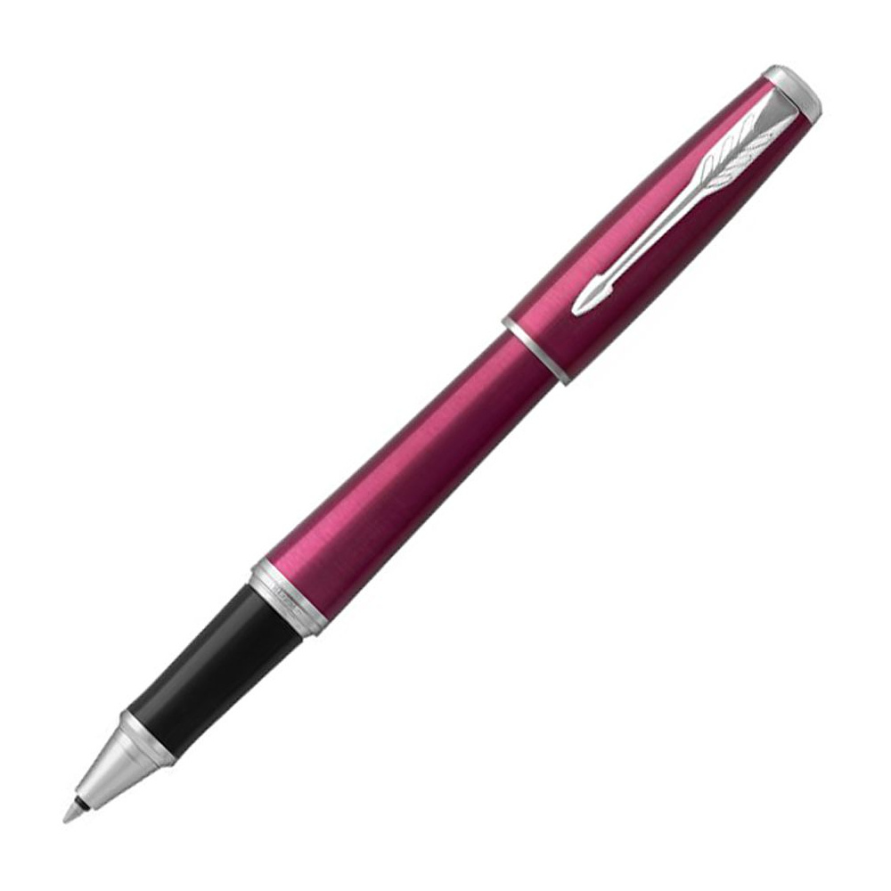 Ручка-роллер "Parker Urban Vibrant Magenta CT", 0,5 мм, бордовый, серебристый, стерж. черный