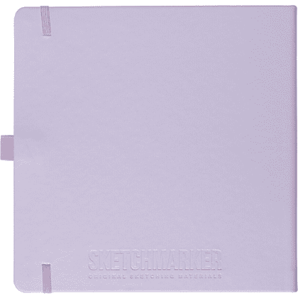 Скетчбук "Sketchmarker", 80 листов, 20x20 см, 140 г/м2, фиолетовый пастельный - 2