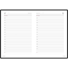 Ежедневник недатированный "Sidney Nebraska", А5, 272 страницы, красный