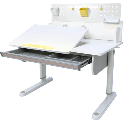 Комплект Ergosmart ученический Caravel S: стол регулируемый Caravel S, полка с подставкой для книг Wooden space S - 11