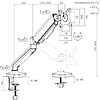 Кронштейн для монитора LUMI LDT46-C012E (на один монитор), черный - 9