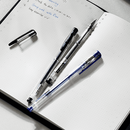 Ручка гелевая "Every", 0.5 мм, прозрачный - 8