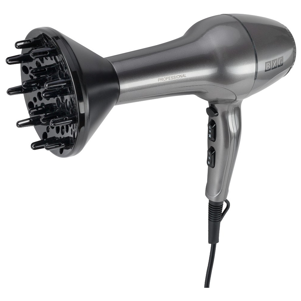 Фен настенный BXG-2000A1, ABS-пластик, хром - 4