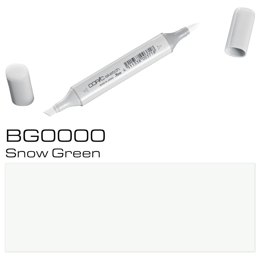 Маркер перманентный "Copic Sketch", BG-0000 снежный зеленый