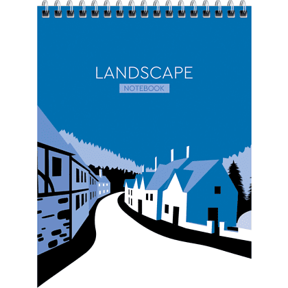 Блокнот "Landscape", А5, 80 листов, клетка, ассорти  - 3